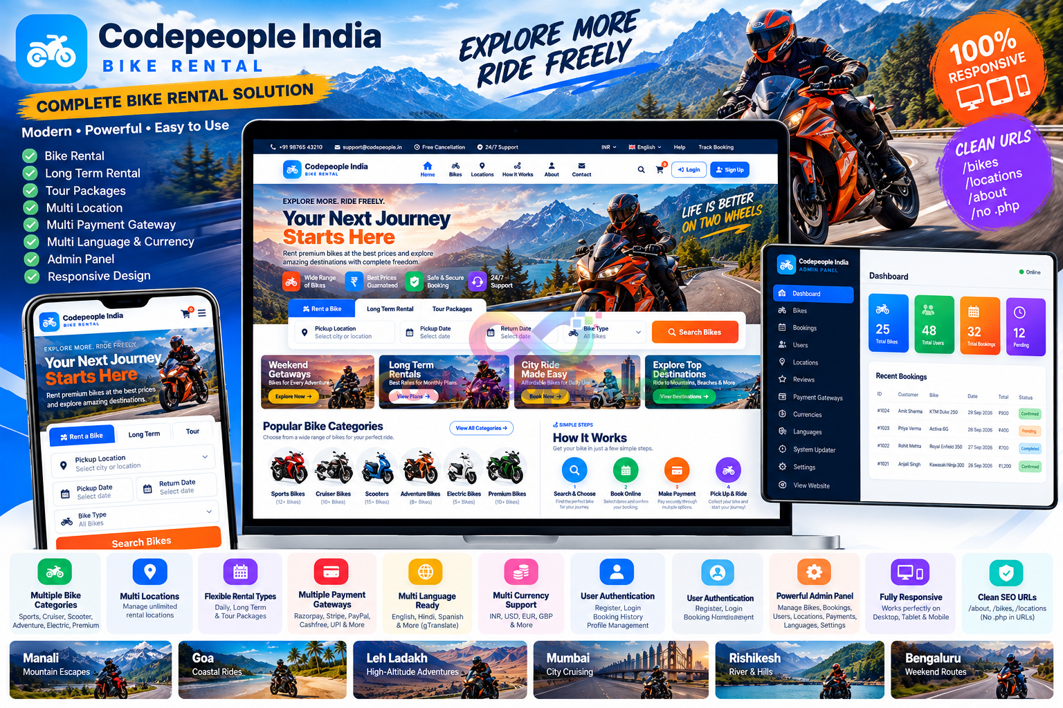 Complete Bike Rental & Booking Management System