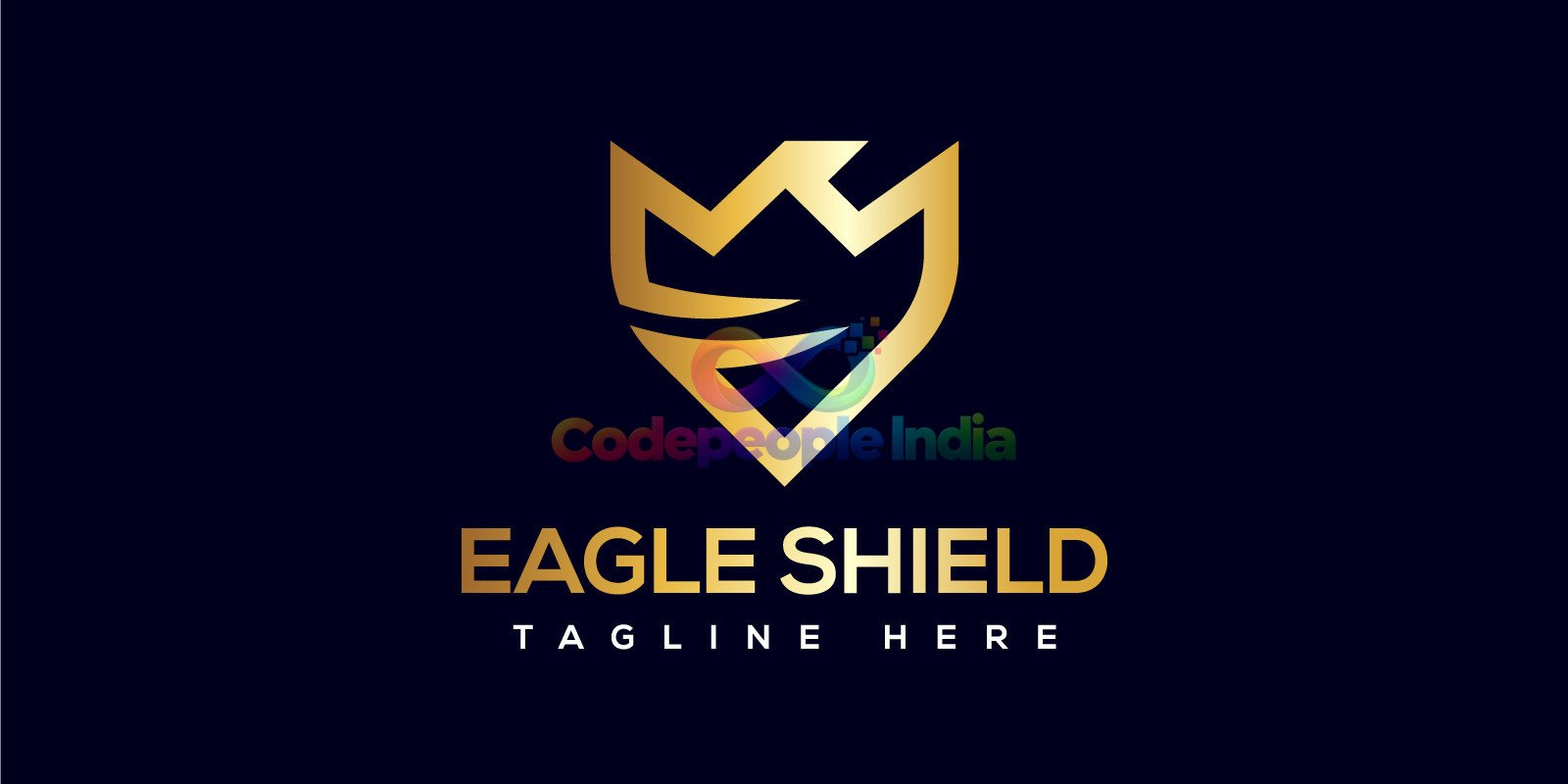Eagle Shield Logo Golden Shield Security Logo